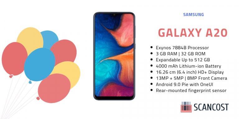 galaxy a20 features