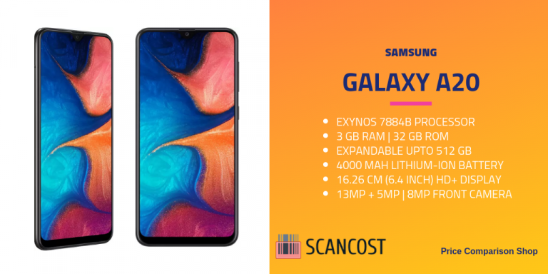 samsung a20 core specs